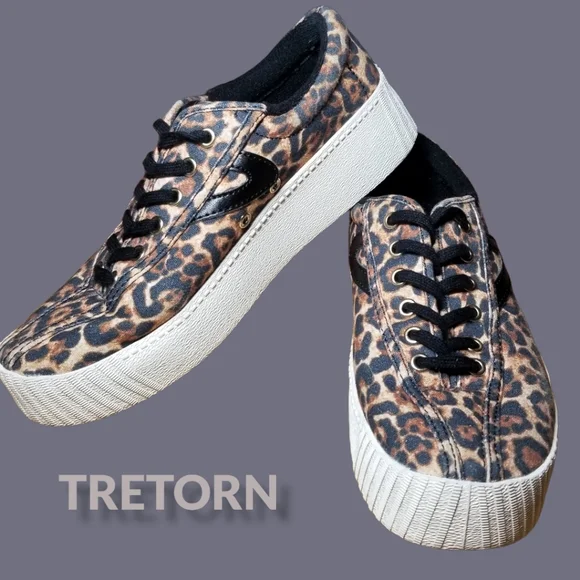 Tretorn Shoes Tretorn Nylite Bold Perforated Platform Sneaker Leopard Print Poshmark